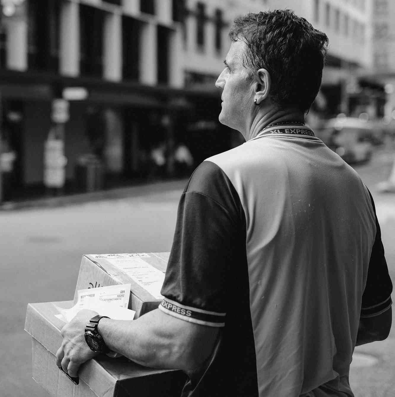 Man Delivering Package